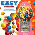 thumbnail image 5 of - Metal 11-Inch Retro Style Pink Gumball Machine, Made for 0.62 Inch Gumballs, Candy or Nuts, Accepts Any US Coin, 5 of 5