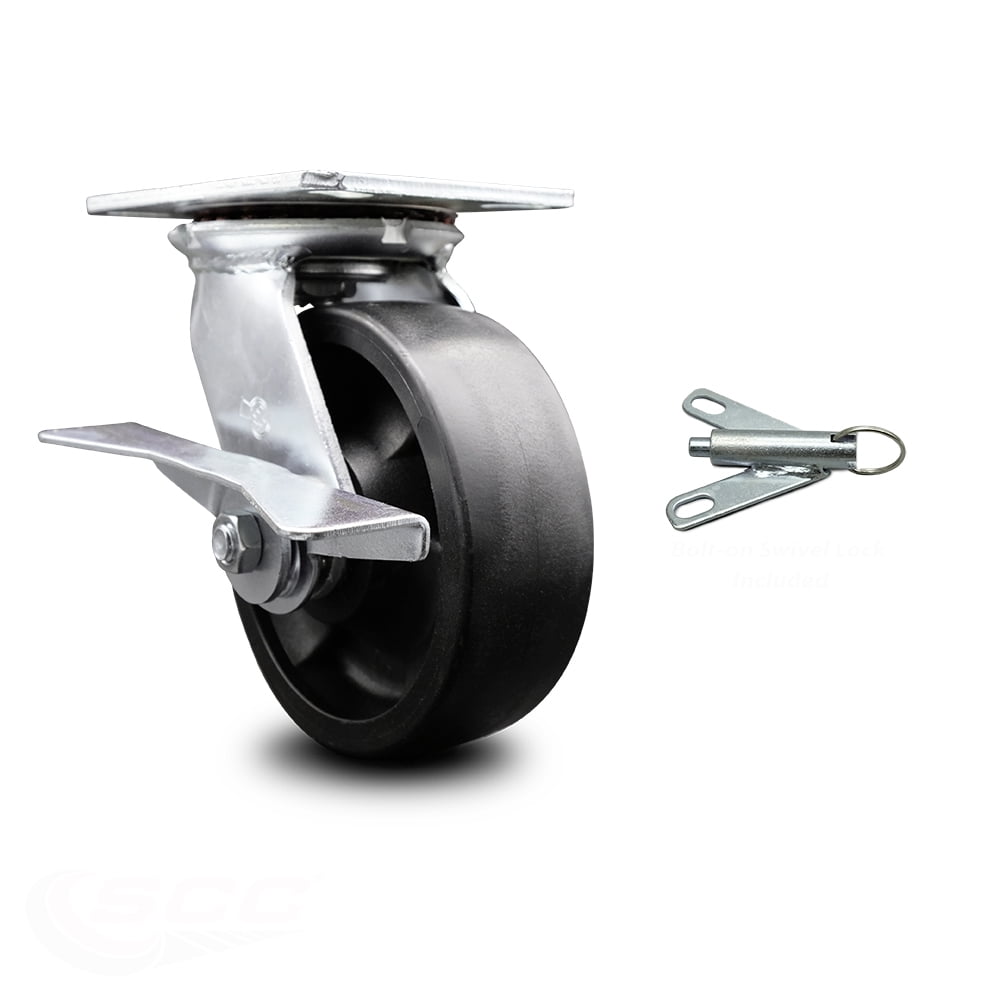 No Noise and Protect Floor from Scratches Safety 1.5 Inch Caster Wheels 4 Pack TPE Rubber Caster with 360 Degree Top Plate and Break Brake 192LB of Total Capacity for Furniture Plate Castors No Noise and Protect Floor from Scratches Safety 1.5 Inch Caster Wheels 4 Pack TPE Rubber Caster with 360 Degree Top Plate and Break Brake 192LB of Total Capacity for Furniture Plate Castors