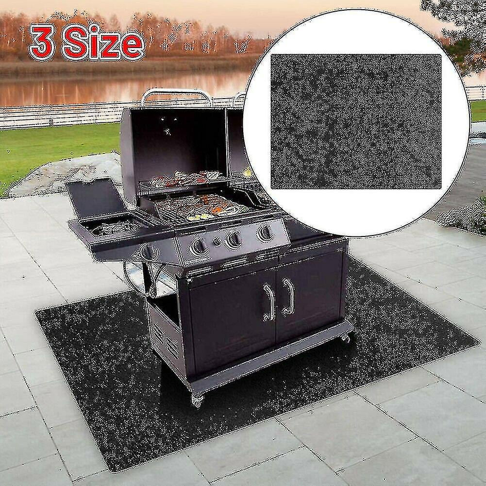 Uxsiya Bodenschutzmatte Für Grill - Ölbeständige Runde Matte (91 Cm Durchmesser) Für Terrasse & Garten