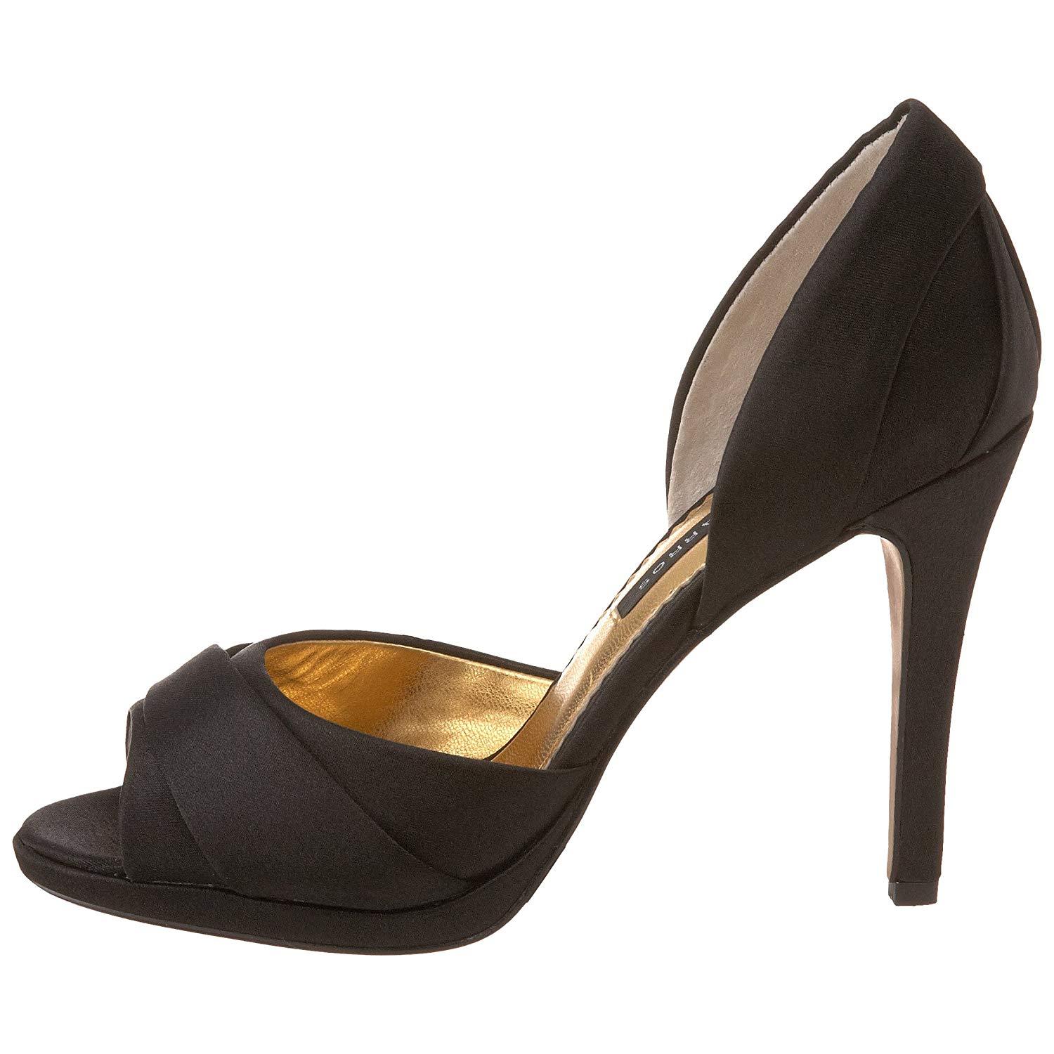 Chaussures à Talons Hauts Caparros Lizzie - Ivoire, Bout Ouvert, Semelle Crêpe - Pointure 10 US Femme