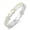 White Simulated Opal, variant on Blue Simulated Opal Beads band Ring Sterling Silver Size 9