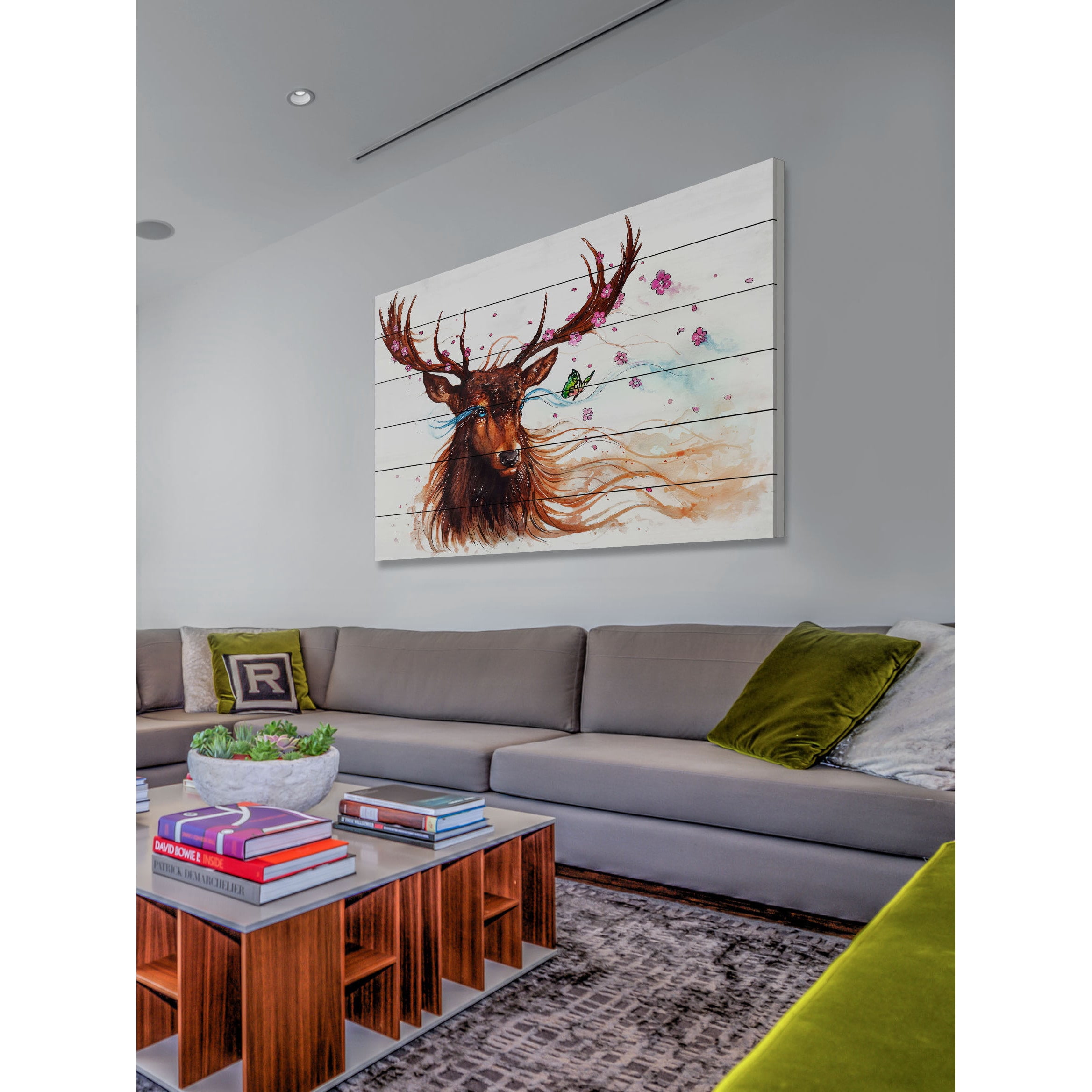 Marmont Hill "Spring" Painting Print on White Wood