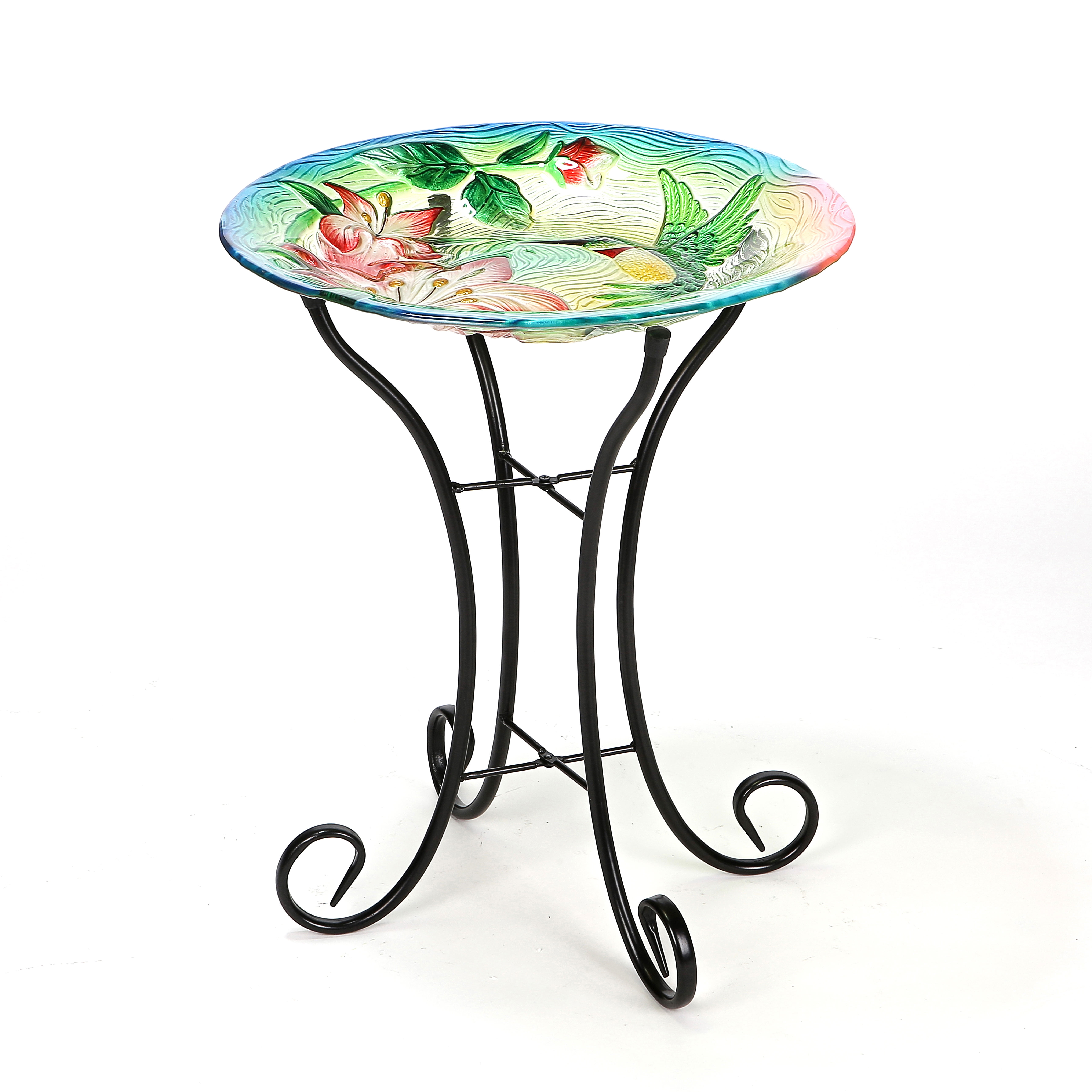 Hummingbird Birdbath with Stand by Winsome House