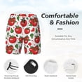 thumbnail image 3 of Fuzoiu Hand Drawn Tomatoes Print Men's Swim Shorts,Quick-Dry Double-Layer Swim Trunks,Board Trunks,Beach Shorts Swimwear Bathing Suits-Large, 3 of 6