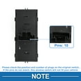 thumbnail image 4 of Interruptor de ventana eléctrica Unique Bargains No.18D959857G para el lado del conductor delantero izquierdo para Volkswagen Lavida Negro, 4 of 7
