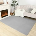 thumbnail image 3 of Junovo Modren Area Rug Soft Shag Carpet for Living Indoor Carpet,Fluffy Rugs for Kids Room/Bedroom,6'x9',Gray, 3 of 8