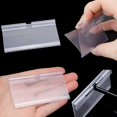 thumbnail image 5 of 50 Pcs Plastic Wire Shelf Label Holders,Clear Price Tag Holder with Double Snap Lock Closure - Reusable Plastic Basket Label, 5 of 5