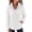 White, variant on Zeagoo Fleece Jacket for Women Long Sleeve Lightweight Full Zip Up Coat with Pockets Fall Outwear