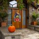 thumbnail image 4 of Madera Para Puerta De Halloween, Colgante De Fantasma De Calabaza Para Decoración De Halloween seitruly HA044886-01, 4 of 6