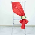 thumbnail image 3 of Efavormart 5 Pack | 6"x106" Accordion Crinkle Taffeta Chair Sashes - Red, 3 of 11