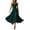 Dark Green, variant on Women's Halter Neck Keyhole Midi Dress, Sleeveless Flowy A-Line Long Dress for Formal Events, Weddings, Parties & Casual Summer Wear(Wine/M)