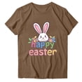thumbnail image 1 of Camisetas de Manga Larga de las Mujeres Pascua Impreso Suelto Cuello Redondo Camiseta de Manga Corta, Camisetas de Manga Larga para las Mujeres de Uso Diario Casual, 1 of 5