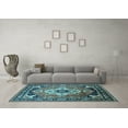thumbnail image 3 of Ahgly Company Indoor Rectangle Persian Light Blue Traditional Area Rugs, 3' x 5', 3 of 4