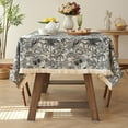 thumbnail image 1 of Home Yarn Dyed Fabric Dining Table Coffee Table Cover Cloth Ethnic Style Tassel High End Tablecloth Home Essentials, 1 of 6