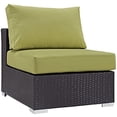 thumbnail image 4 of Modway Convene 5 Piece Outdoor Patio Sectional Set in Espresso Peridot, 4 of 5