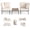 Beige, variant on 5-in-1 Modular Aluminum Patio Furniture Set, Stackable Outdoor Conversation Set with WPC Top Coffee Table, Convertible to Bench, Lounge & Loveseat for Backyard Pool Balcony