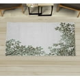 thumbnail image 1 of Leaves Decorative Rug, Broad Leaves Close-up Background Garden Organic Foliage Shrubs Cells Plant Image, Quality Carpet for Bedroom Dorm and Living Room, 6 Sizes, Pale Sage, by Ambesonne, 1 of 1