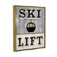 thumbnail image 5 of Stupell Industries Ski Lift Winter Sports Graphic Art Metallic Gold Floating Framed Canvas Print Wall Art, Design by Livi Finn, 5 of 6