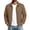 Khaki, variant on FchengtaiS Men's Full Zip Up Bomber Jackets Long Sleeve Turndown Collar Lightweight Coat Windproof Outerwear with Zip Pocket