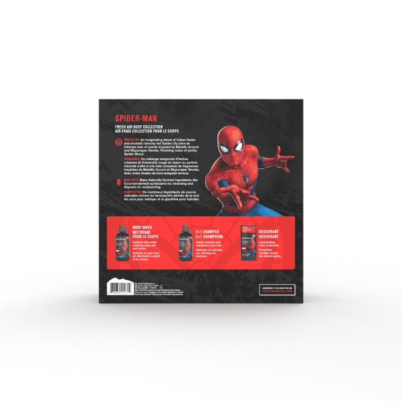 Every Man Jack Spiderman Air Frais Collection Pour Le Corps