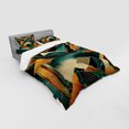 thumbnail image 2 of Ambesonne Mid Century Modern Bedding Set 4 Pcs, Lake Mountains, Calking, Ginger Dark Teal, 2 of 2