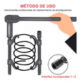 thumbnail image 5 of Opresor De Resorte Amortiguador Con Apertura, Negro, 5 of 5