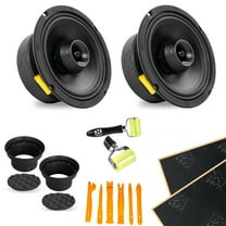 NVX VPRO65 6.5" Pro 2-Way Water Resistant Midrange Coaxial Car Speakers with Installation Kit