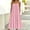 *Pink, variant on ClodeEU Women's Spaghetti Strap Pleated Midi Dress,Casual Loose Fit Flowy Summer Sundress Beige,Women's Plus L