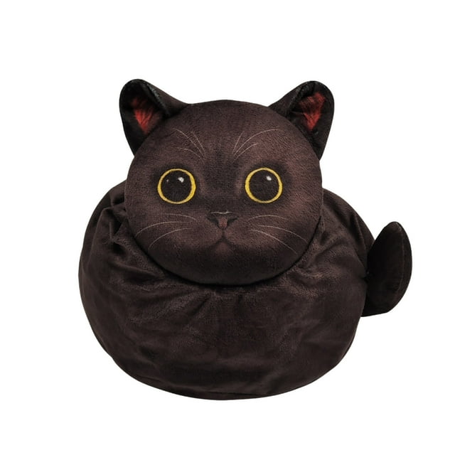 Stylish Feline Cosmetic Organizer for Travel and Daily Use Large Capacity Drawstring Makeup Pouch for Cat Lovers