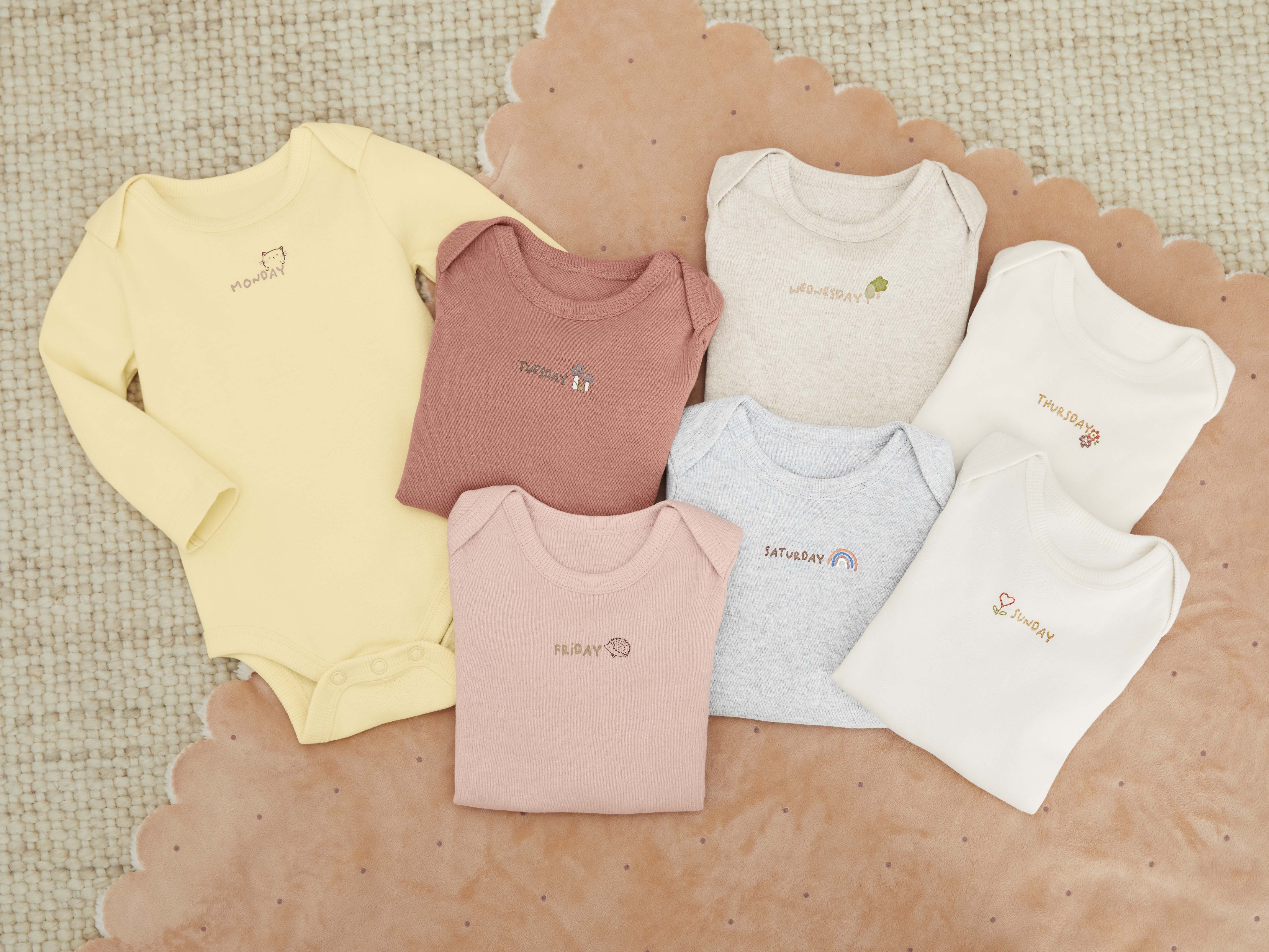 Bliss By Garanimals Days Of The Week Bodysuits 7-Pack photo 5