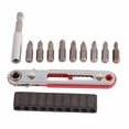 thumbnail image 2 of Juego de puntas de llave de trinquete Bling Bling llave ajustable de 2 vías con dado de extensión 1/4 pulg, 2 of 12
