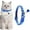 Blue, variant on Adjustable Cat Collar with Bells - Breakaway Safety Collar for Kittens, Reflective Puppy Neckband, Soft Waterproof Collar for Small Dogs (Blue, 19-32cm)