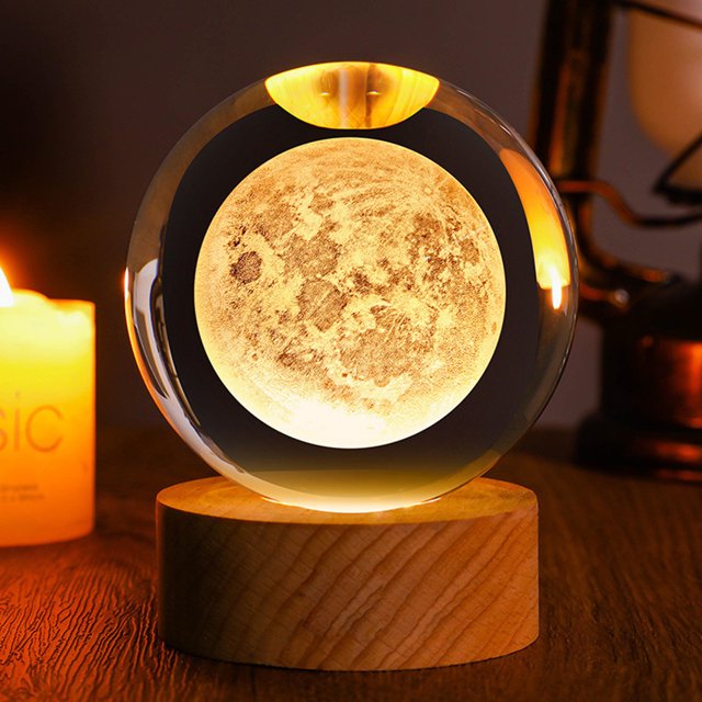16 Cambio de color Cambio de luna 3D Galaxy Globe Noche Luce Led Luck Luces Luces LED Luces LED Globo con control remoto para la decoración del dormitorio