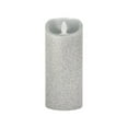 thumbnail image 2 of Iflicker IGFT13353SVGL Flameless Pillar Candle, Silver Glitter, 3" Dia x 7" H, 2 of 2