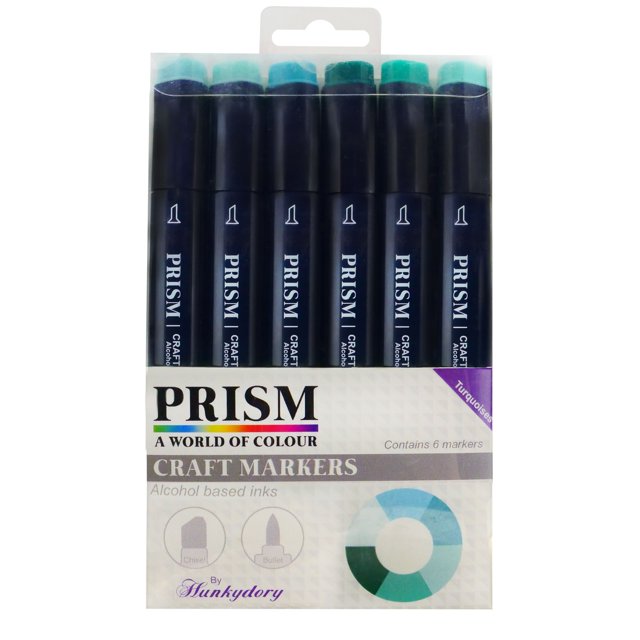 Ensemble de Marqueurs Artisanaux Prism 10 - Turquoises x 6 Stylos