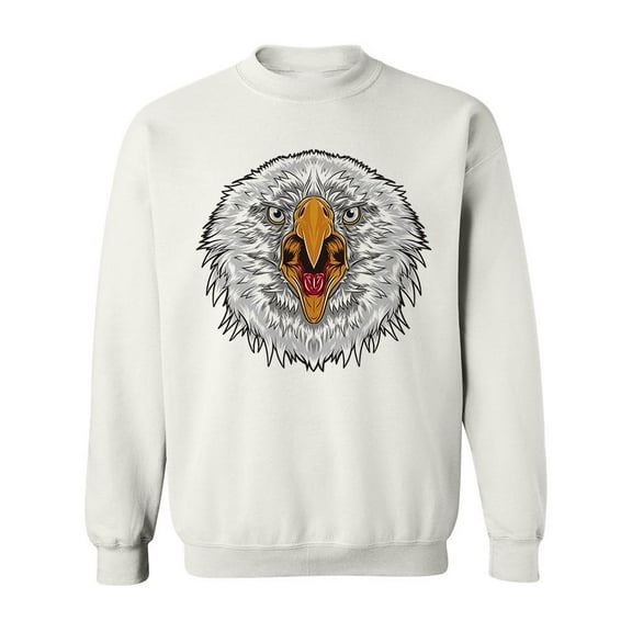 Angry Eagle Sketch Sweatshirt Men -Image by Shutterstock, Male 3X-Large
