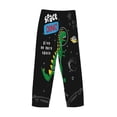 thumbnail image 5 of Disketp Space Dino Cartoon Black Men'S Pajama Pants - Ultra Soft Fleece Sleep And Lounge Pants (Size: S-Xxl), 5 of 9