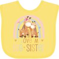 thumbnail image 3 of Inktastic Little Sister I Love My Big Sister Boys or Girls Baby Bib, 3 of 4