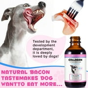 Oimmal Collagen for Dogs, Hip and Joint Supplement with MSM, Liquid Collagen for Dogs, Boosting Overall Immunity for Dogs, 2 fl oz - Bacon Flavor