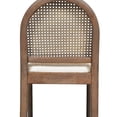 thumbnail image 4 of Ivory White - Wood + Rattan Structure - Breakfast Counter - Footrest Support, 4 of 7