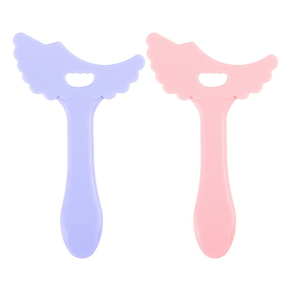Unique Bargains 2 Pcs Eyeliner Eyeliner Stencil Pads Eye Makeup Tool Winged Tip Eyeliner Aid Pink Purple