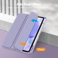 thumbnail image 3 of Hybrid Case for iPad Air 11 inch M4/M3/M2 (2026/2025/2024), Auto Wake/Sleep, Flip Stand Folio Cover w Pencil Holder, 3 of 8