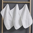 thumbnail image 3 of Muslin Burp Cloths Baby Burp Clothes - Burp Rags for Boy Girls Muslin Bibs 6 Layers Large 20''x10'' 100% Cotton Hand Washcloths Soft Absorbent (8 Pack), 3 of 8