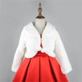 thumbnail image 5 of Girls 𝐅aux 𝐅𝐮𝐫 Dress Coat Toddler Girl Shru𝐠 Cardigan 𝐁olero Jacket Toddler Princess Cape Winter Cape Windproof Cloak, 5 of 9