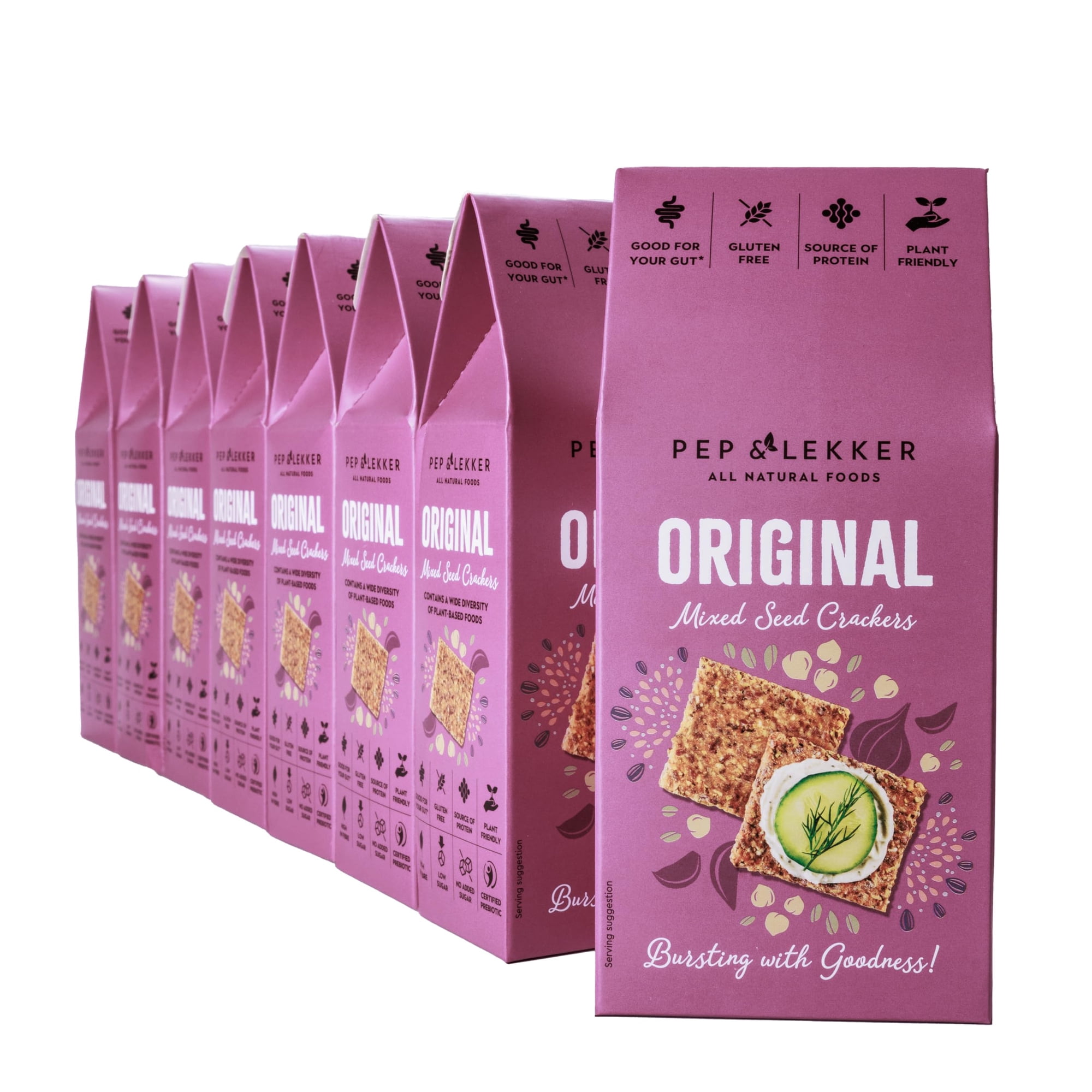 Pep & Lekker Gluten-Free Crackers Original (8 x 110g)