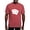 Crimson Red, variant on - Ace Hearts Flush T Shirt - Mens Comfort Colors Shirt