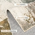 thumbnail image 3 of Dwelke Washable Area Rugs Non-Slip Modern Abstract Soft for Living Room Entryway Bedroom,Green 6x9ft, 3 of 7