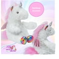 thumbnail image 3 of Winged Unicorn Stuffed Animal Plush Peekaboo Rainbow Pony Gift for Girls Aria, 3 of 5