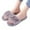 Gray, variant on Fuzzy Fluffy Slides Fur House Slippers for Women Slip On Memory Foam Sandals Slippers Open Toe Slippers Women Flat Spa Slides Slippers House Shoes with Anti-Skid Rubber Sole