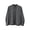Dark Gray, variant on Men Stand Collar Button Down Lightweight Shacket Jacket, Long Sleeve Snap Button Overshirt with Pocket Navy XXL(XXL)